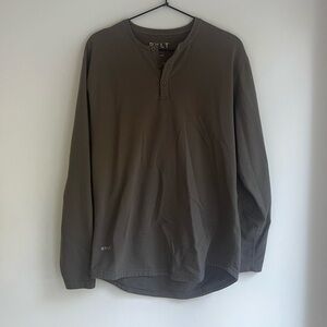 COPY - BYLT drop cut henley long sleeve